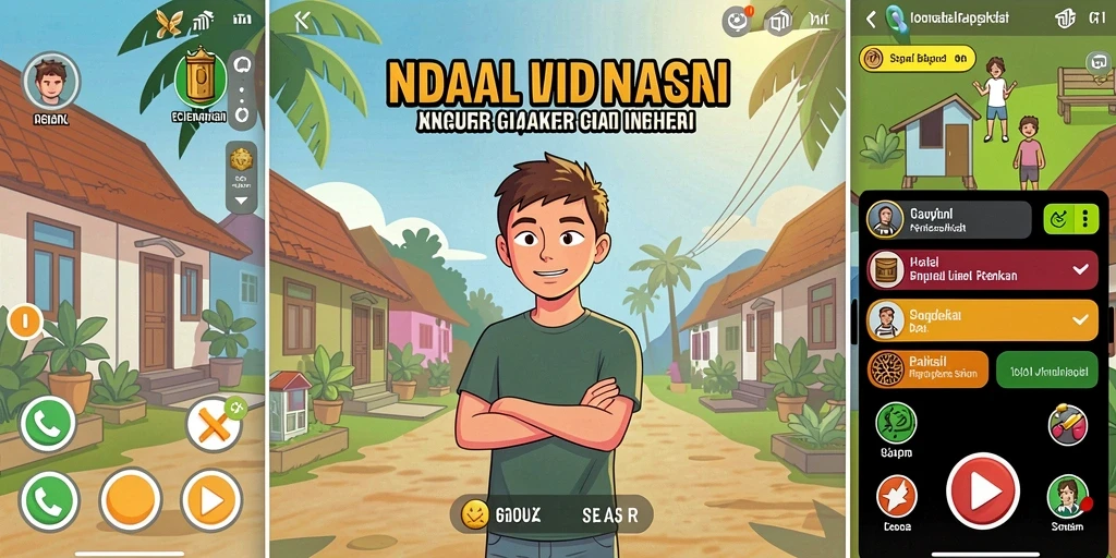 Screenshot saat kompetisi seru dalam permainan.