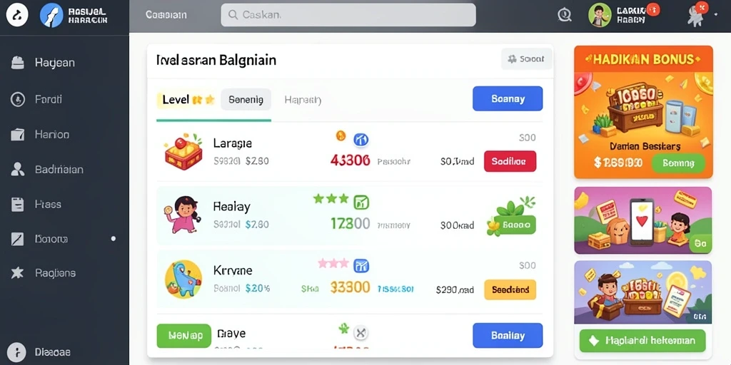 Pengalaman bermain yang mendebarkan dan interaktif.